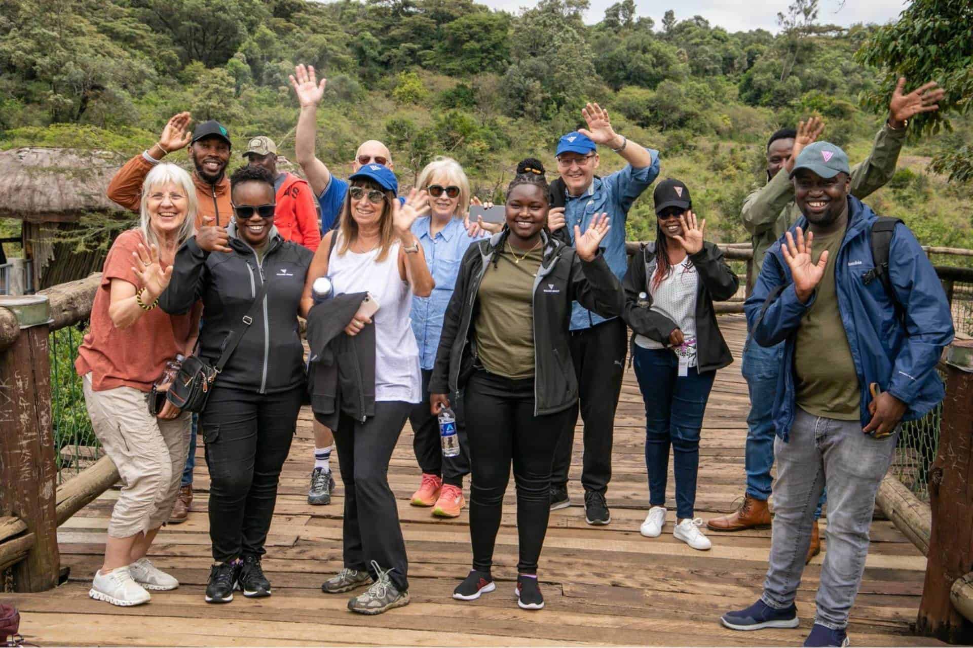 Part of our group the morning we left for Shalom and San Marcos communities